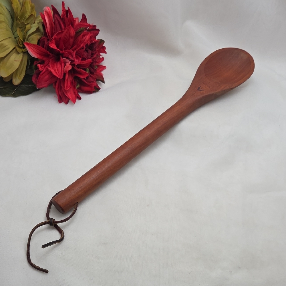 Hand Carved Large Wooden Mixing Spoon